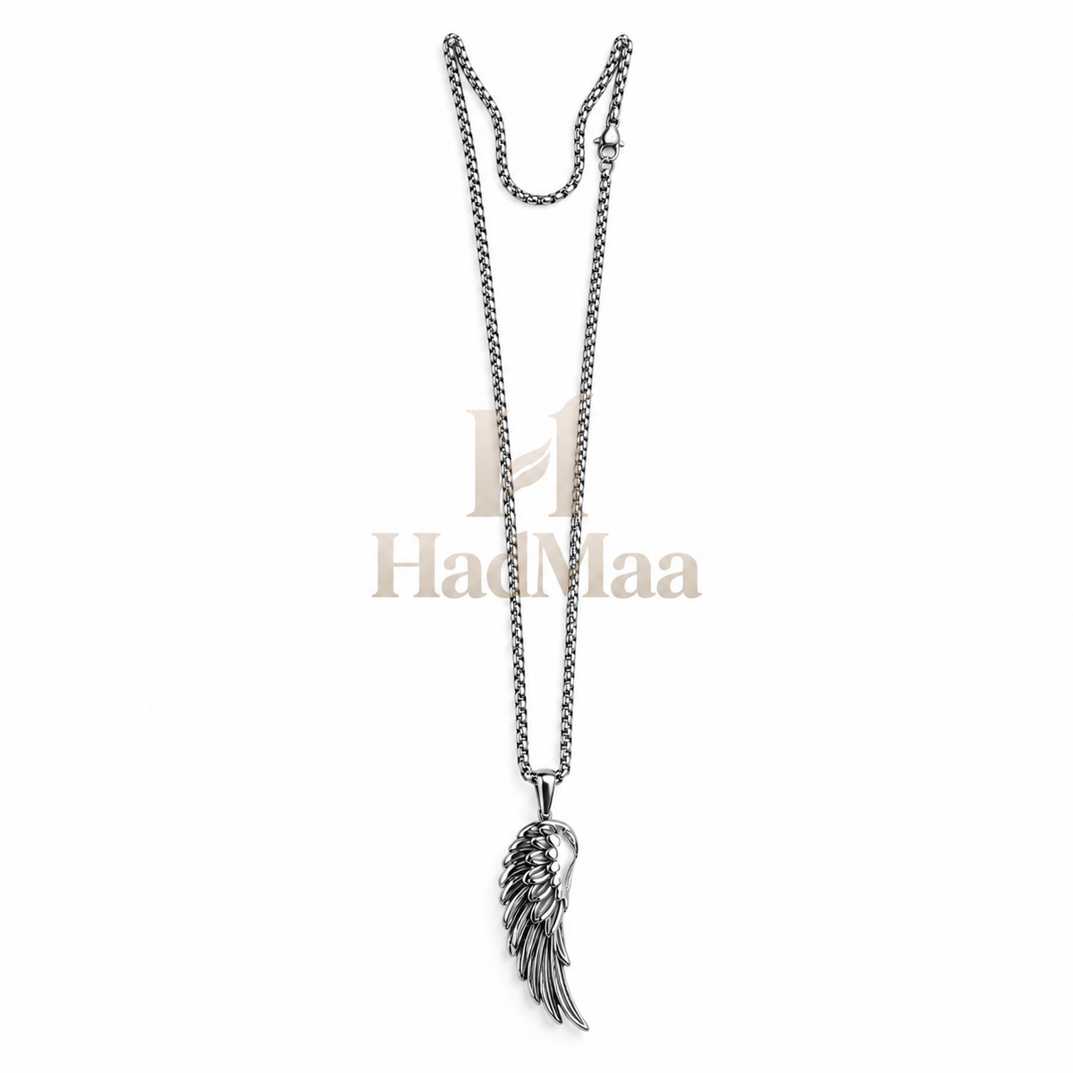 Angel Wing Pendant Necklace – Stainless Steel | Gold & Silver