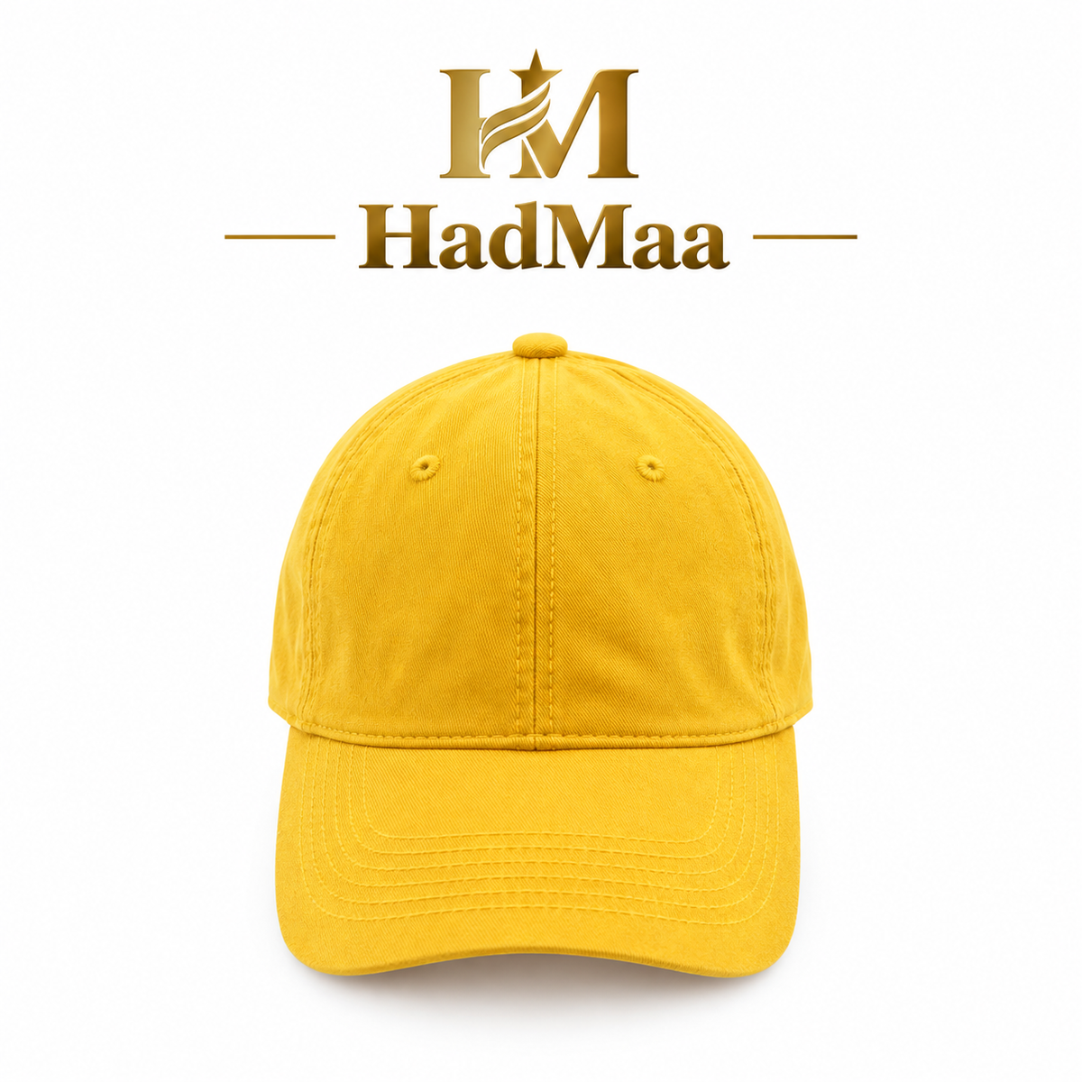 HadMaa Vintage Washed Cotton Cap – Unisex Adjustable Baseball Cap