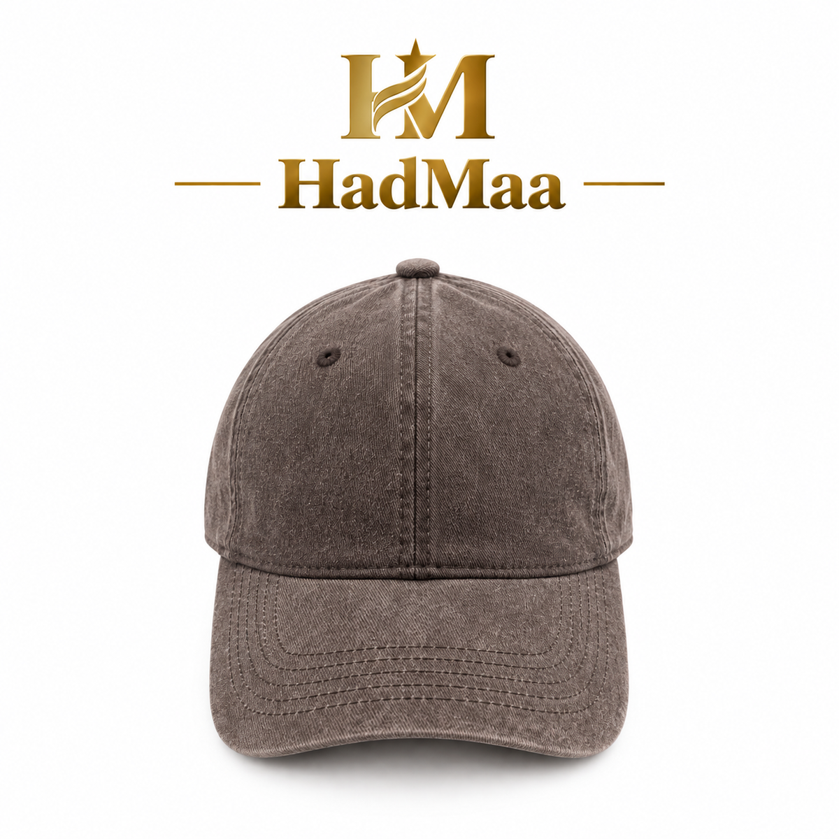 HadMaa Vintage Washed Cotton Cap – Unisex Adjustable Baseball Cap