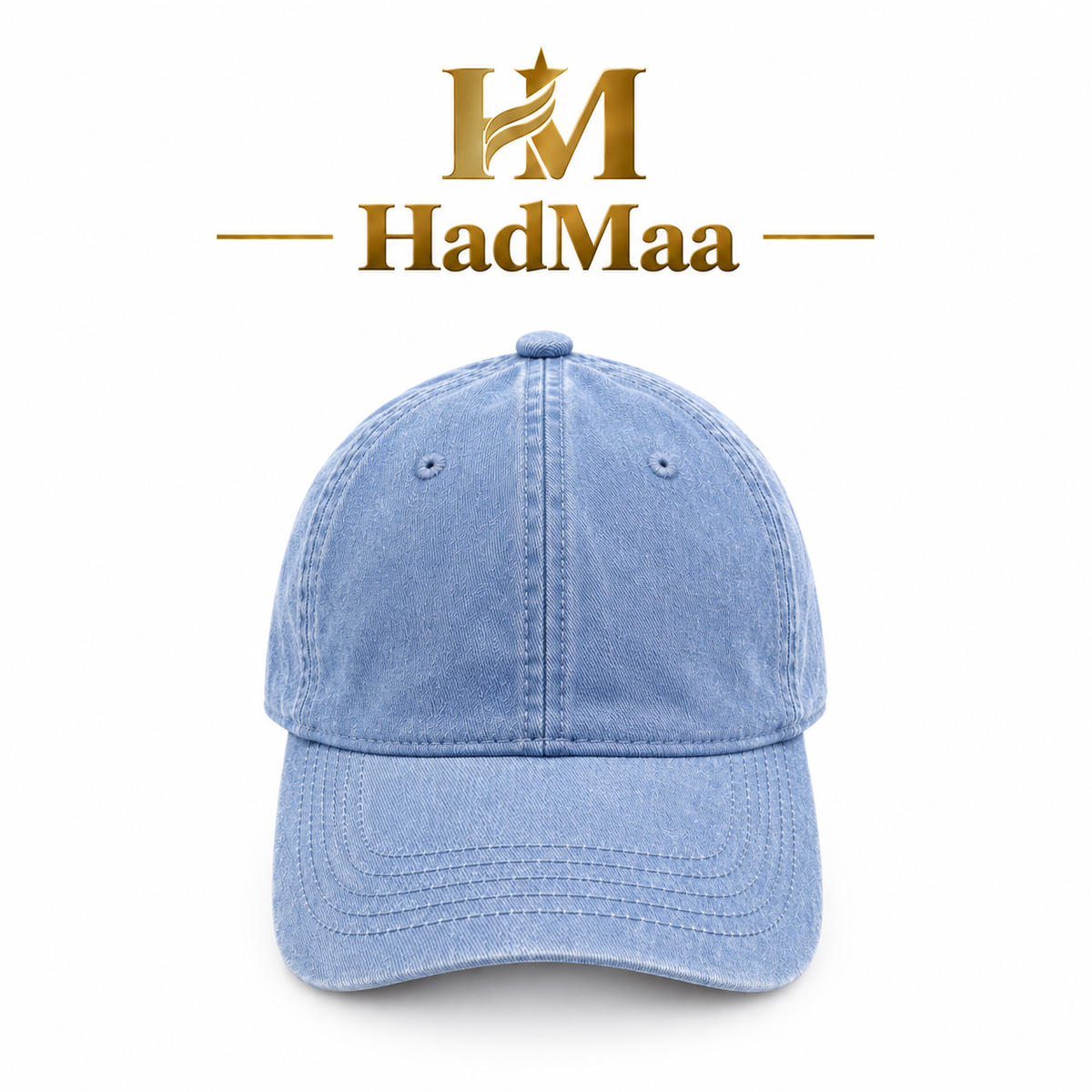 HadMaa Vintage Washed Cotton Cap – Unisex Adjustable Baseball Cap