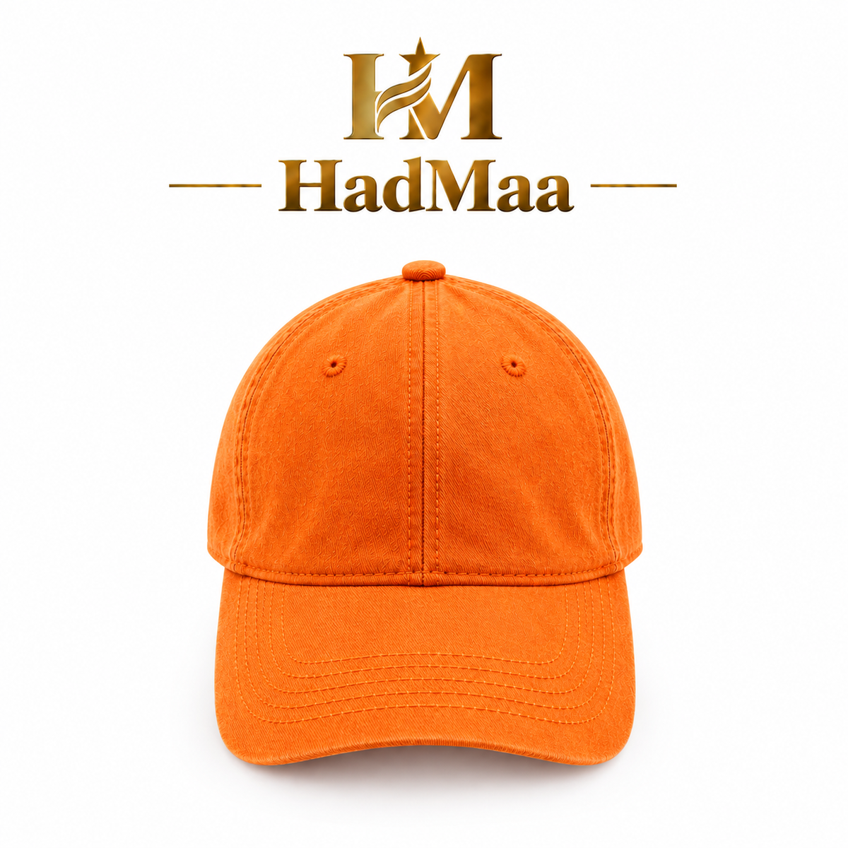 HadMaa Vintage Washed Cotton Cap – Unisex Adjustable Baseball Cap