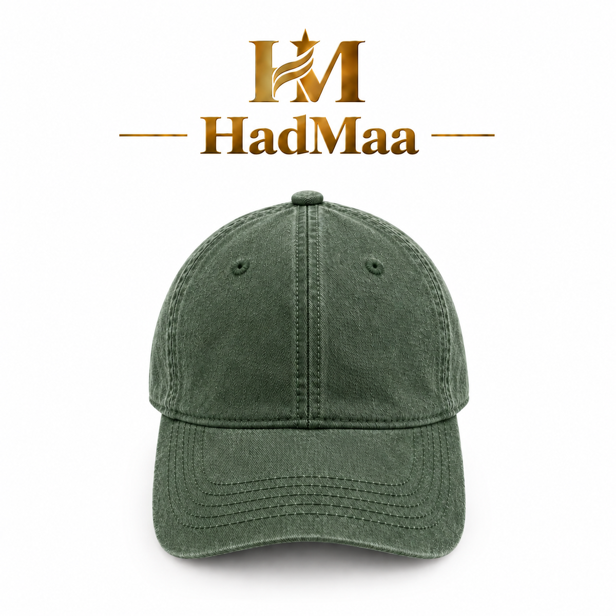 HadMaa Vintage Washed Cotton Cap – Unisex Adjustable Baseball Cap