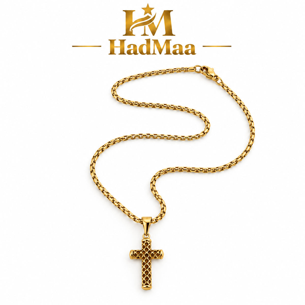 Stainless Steel Cross Pendant Necklace – Unisex Christian Jewelry